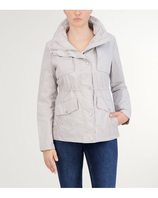 Cole Haan Gray Women's Short Packable Rain Jacket