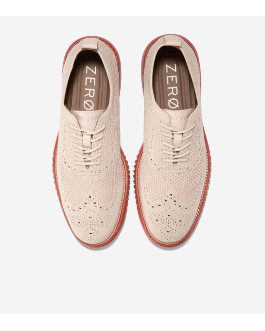Cole Haan Pink Men's 2.zerøgrand Stitchlitetm Oxfords for men