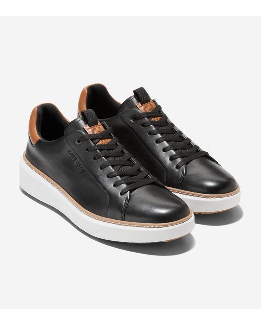 Cole Haan Black Men's Grandprø Waterproof Topspin Golf Shoes for men