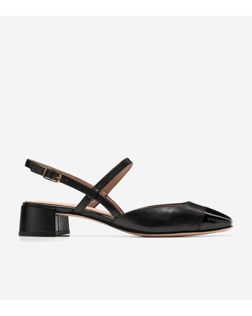 Cole Haan Black Women's Pella Block Heel Slingback