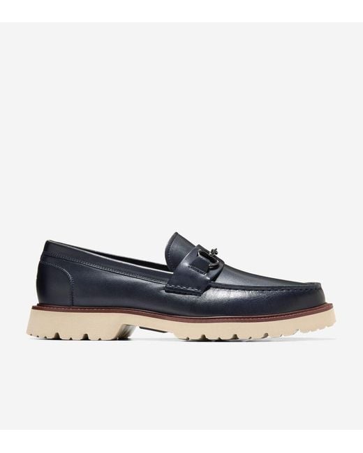 Cole Haan Blue Men's American Classics Bit Loafers