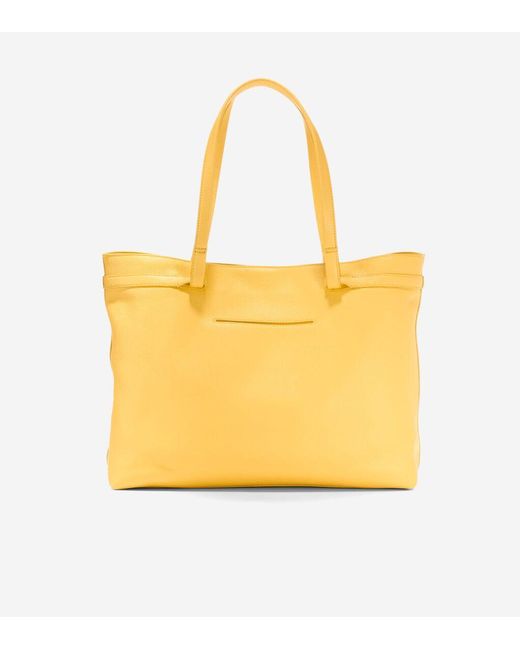 Cole Haan Yellow Essential Soft Tote Bag