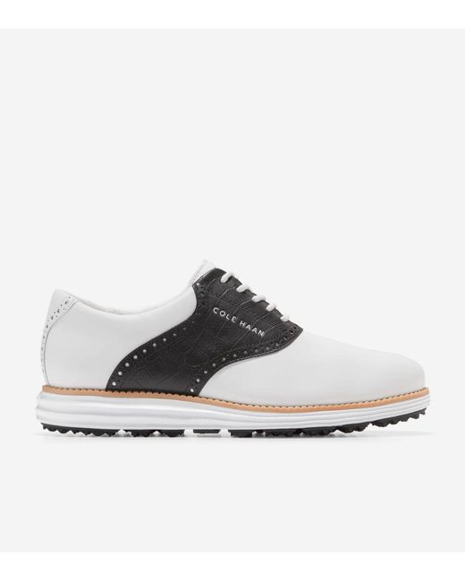 Cole Haan Men's Øriginalgrand Saddle Golf Shoe in White for Men Lyst