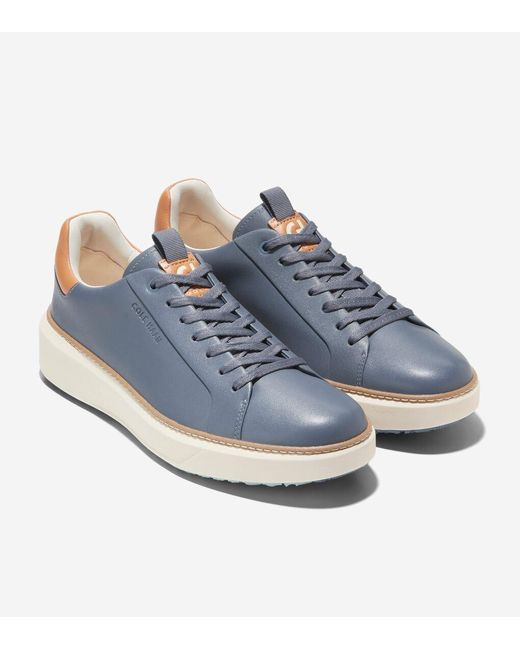 Cole Haan Blue Men's Grandprø Waterproof Topspin Golf Shoes for men