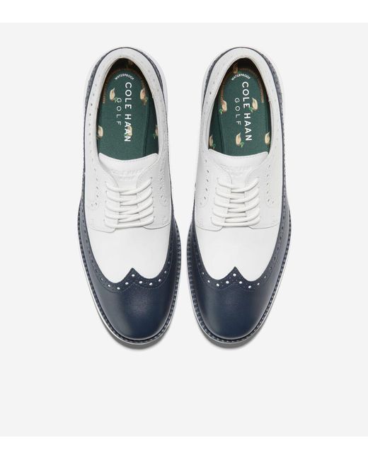 Cole Haan Blue Men's Øriginalgrand Waterproof Golf Shoes for men