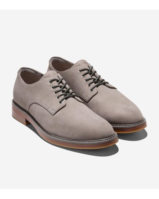Cole Haan Gray Men's Judson Grand Plain Toe Oxfords for men