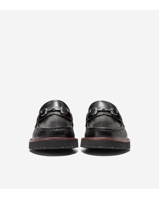 Cole Haan Men\'s Size 11.5 D Black Nubuck Bit Loafers Lug Sole Slip On Shoes Men main image 4