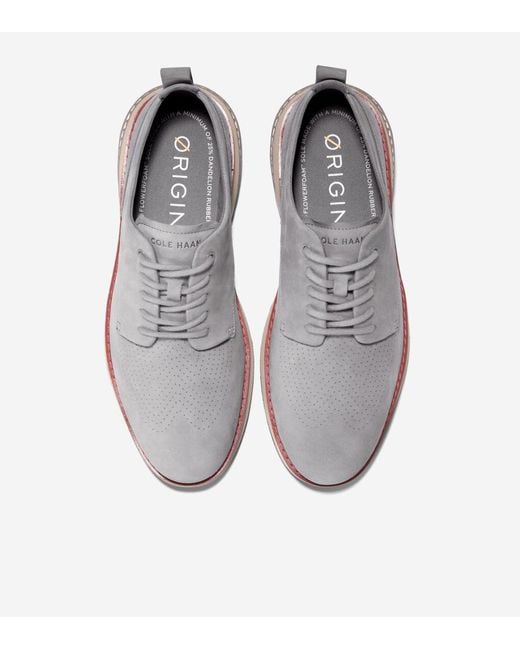 Cole Haan Gray Men's Øriginalgrand Energyweave Perforated Plain Toe Oxfords for men
