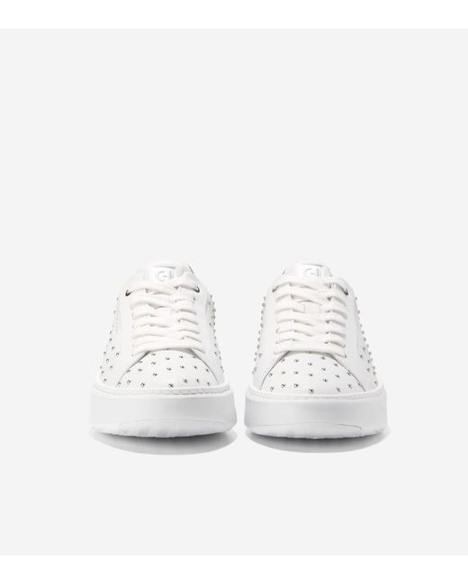 Cole Haan White Women's Grandprø Topspin Sneakers