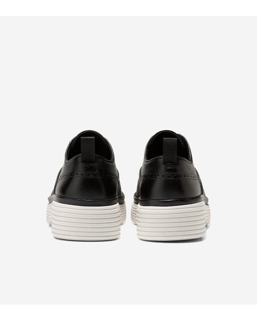 Cole Haan Black Women's Øriginalgrand City Platform Wingtip Oxfords