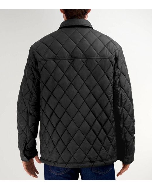 Cole Haan Black Men's Diamond Quilted Jacket for men
