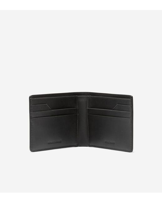 Cole Haan Black Men's Leather Slimfold Wallet for men