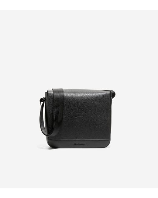 Cole Haan Triboro Small Messenger in Black for Men | Lyst