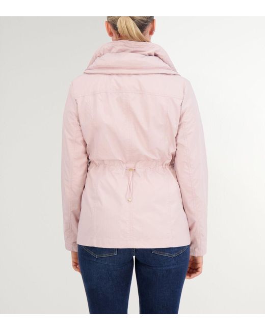 Cole Haan Pink Women's Short Packable Rain Jacket