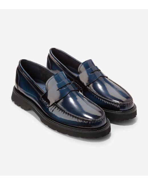 Cole Haan Lincoln Loafers Shoes Men\'s 10.5 Navy/Cobalt Blue Lightly Used Cole Haan Navy Blue Leather Tassel Loafers - sz 10.5M EUC | eBay main image 2