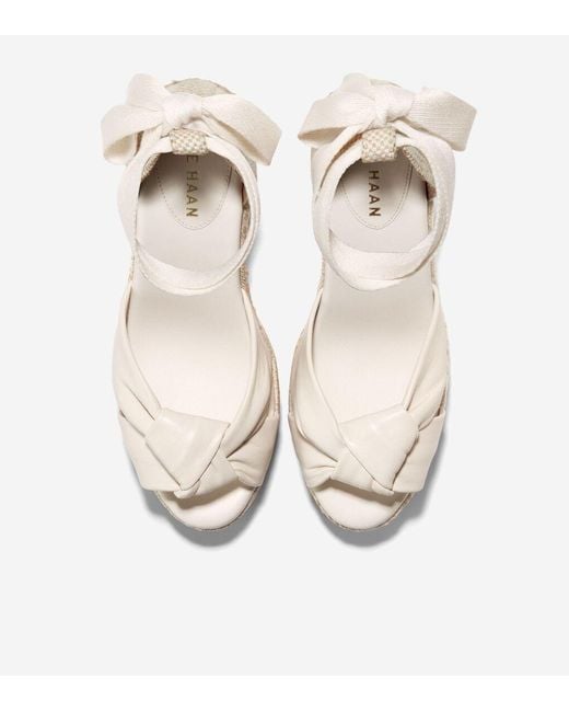Cole Haan White Women's Cloudfeel Hampton Wedge Sandals