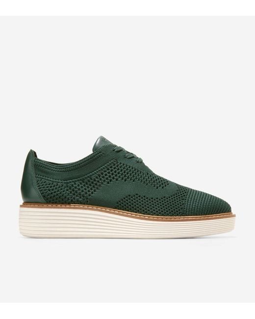 Cole Haan Green Women's Øriginalgrand Platform Oxfords