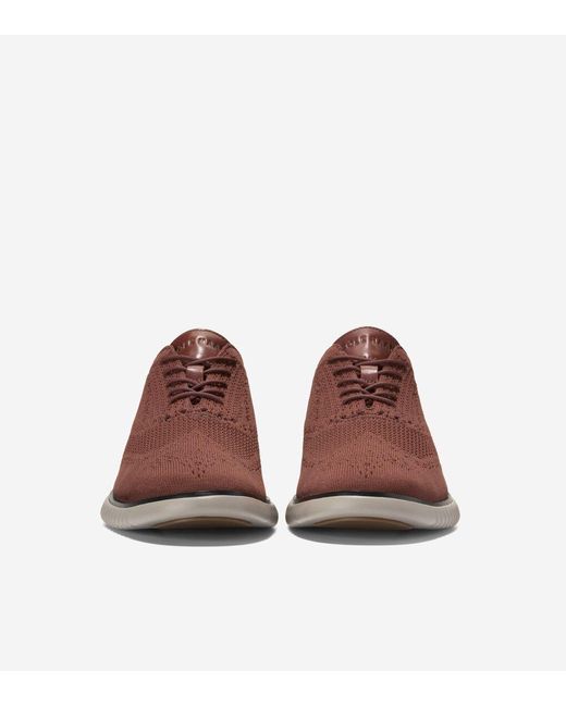 Cole Haan Brown Men's 2.zerøgrand Stitchlitetm Oxfords for men