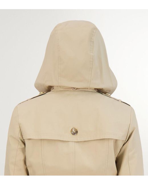 Cole Haan Natural Women's Cotton Rain Trench Coat