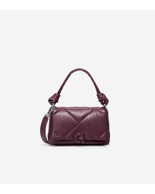 Cole Haan Leather Quilted Shoulder Bag in Purple Lyst
