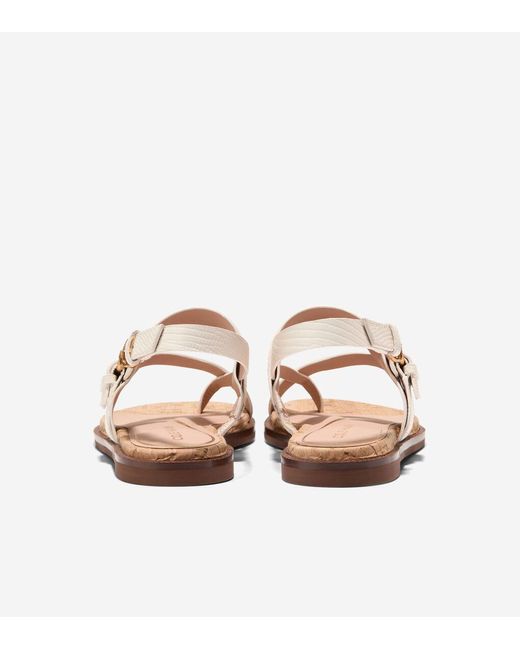 Cole Haan Natural Women's Anica Lux Buckle Sandals