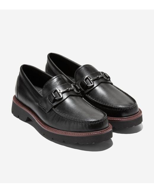 Cole Haan Men\'s Size 11.5 D Black Nubuck Bit Loafers Lug Sole Slip On Shoes Men main image 2