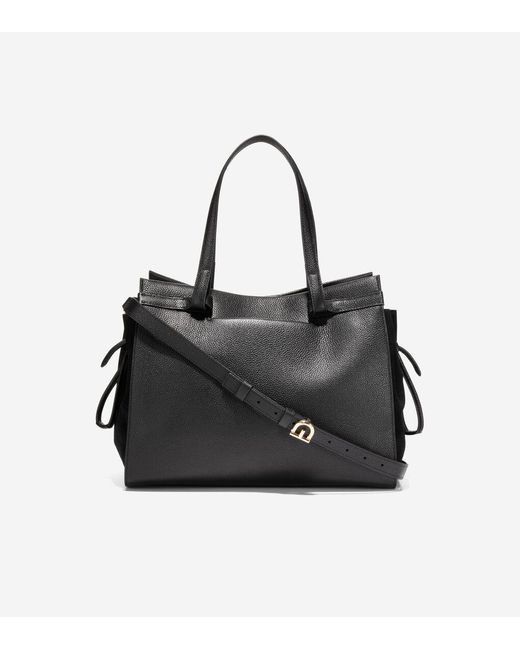 Cole Haan Black Grand Ambition Side-cinch Satchel