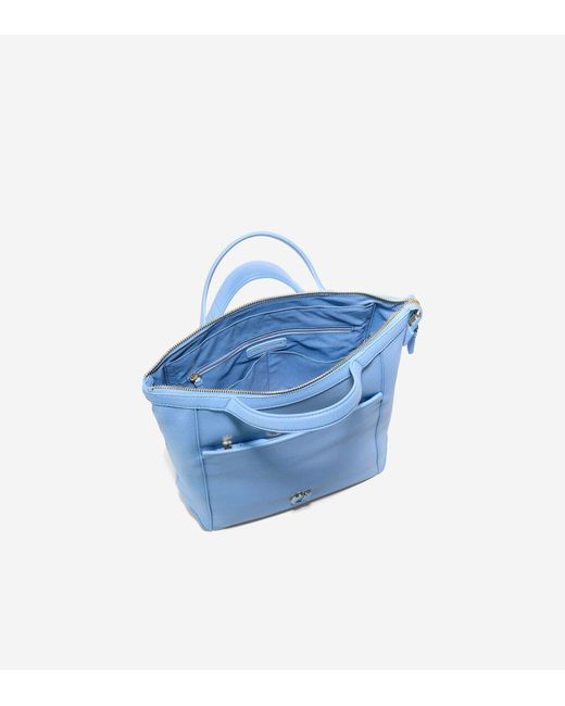 Cole Haan Blue Grand Ambition Small Convertible Luxe Backpack
