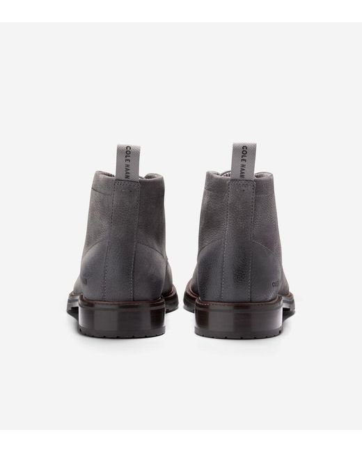 Men\'s cole haan Suede Lace-Up Chukka Boots in Slate Gray Amazon.com | Cole Haan Men main image 3