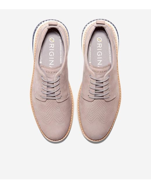 Cole Haan Pink Men's Øriginalgrand Energyweave Perforated Plain Toe Oxfords for men