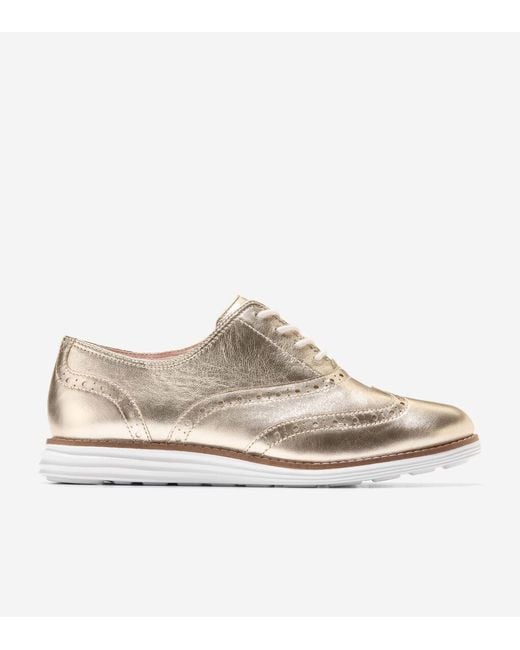 Cole Haan White Women's Øriginalgrand Wingtip Oxfords