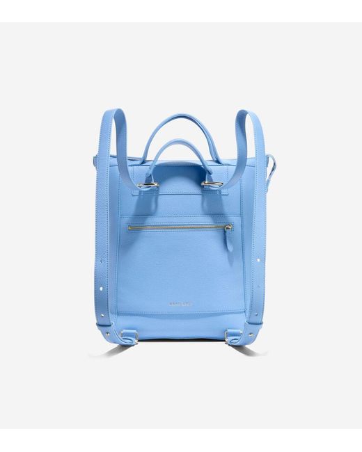 Cole Haan Blue Grand Ambition Small Convertible Luxe Backpack