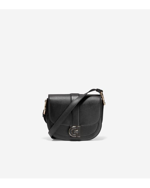 Cole Haan Black Essential Mini Saddle Bag