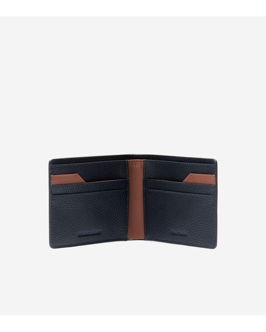Cole Haan Blue Men's Triboro Leather Wallet for men