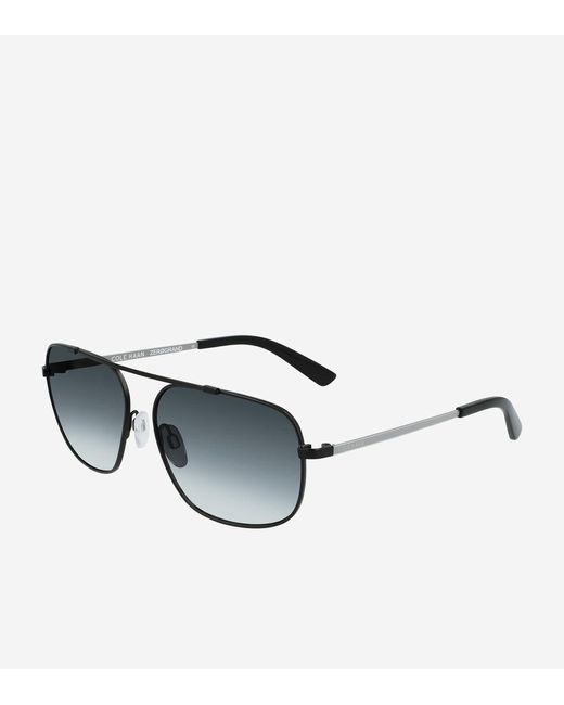Cole Haan Black Square Navigator Sunglasses for men