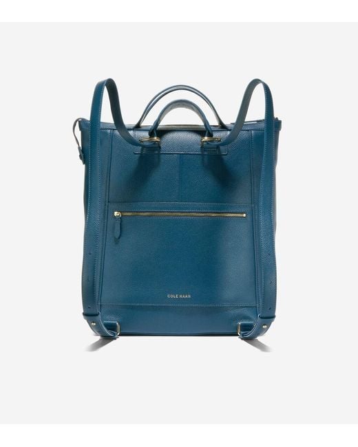 Cole Haan Blue Grand Ambition Convertible Luxe Backpack