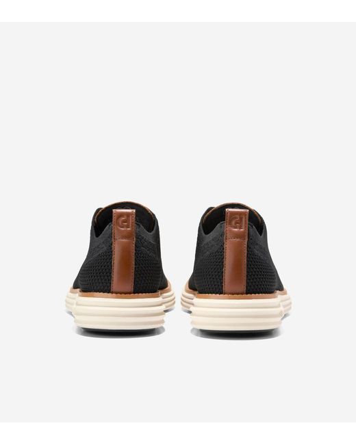 Cole Haan Black Men's Øriginalgrand Remastered Stitchlitetm Oxfords for men