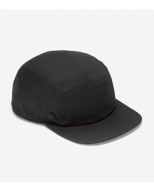 Cole Haan Black Zerøgrand Split Front Baseball Hat for men