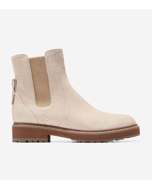 Cole Haan Women s Greenwich Waterproof Chelsea Boots in Natural Lyst
