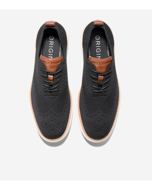 Cole Haan Black Men's Øriginalgrand Remastered Stitchlitetm Oxfords for men