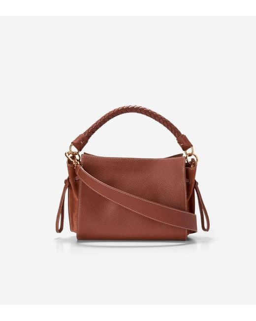 Cole Haan Women's Charissa Leather Shoulder Bag in Brown | Lyst