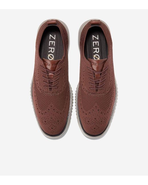 Cole Haan Brown Men's 2.zerøgrand Stitchlitetm Oxfords for men