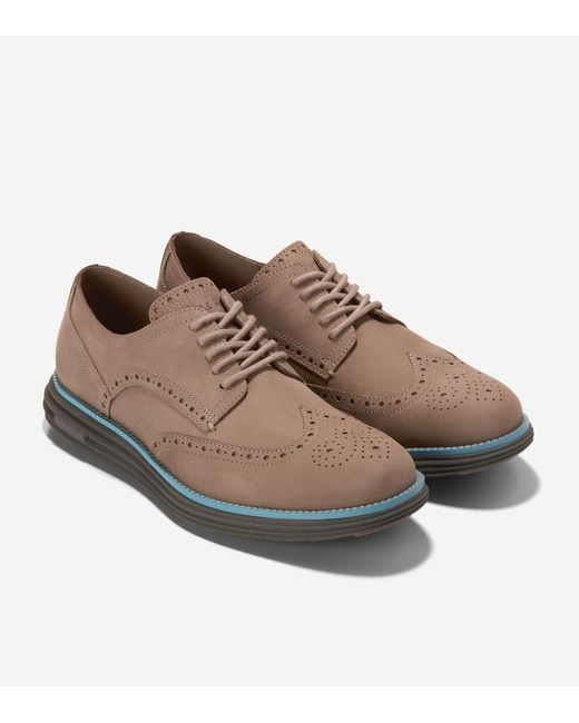 Cole Haan Brown Men's Øriginalgrand Remastered Wingtip Oxfords for men