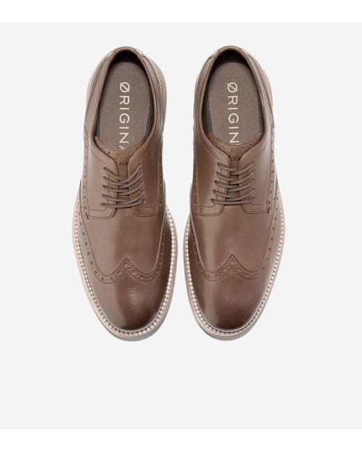 Cole Haan Brown Men's Øriginalgrand Wingtip Oxfords for men