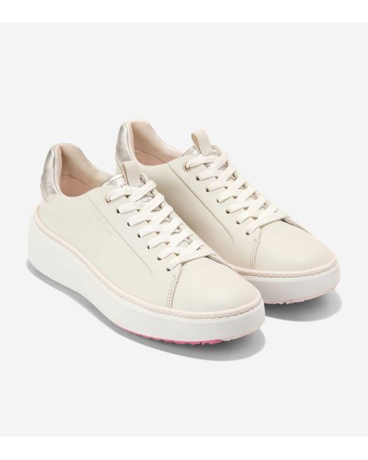 Cole Haan White Women's Grandprø Topspin Golf Shoes