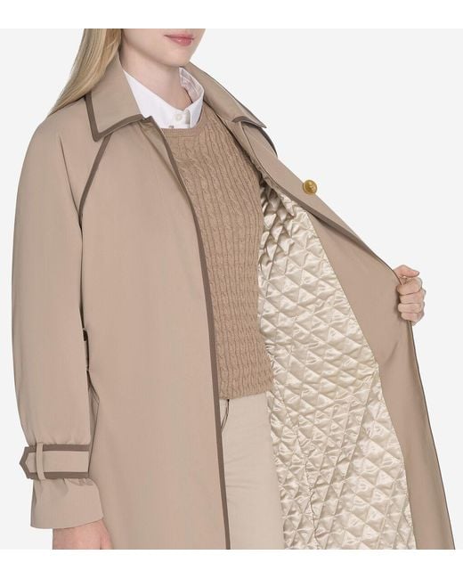 Cole Haan Natural Women's Twill Trench Coat