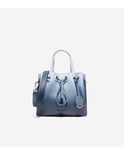 Cole Haan Blue Grand Ambition Small Bucket Bag