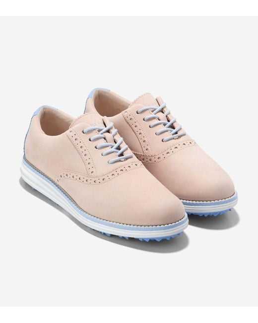 Cole Haan White Women's Øriginalgrand Waterproof Shortwing Golf Shoes