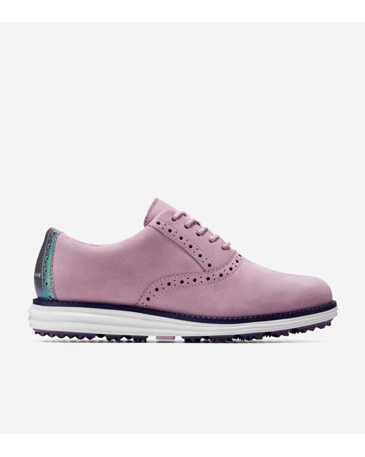 Cole Haan Purple Women's Øriginalgrand Waterproof Shortwing Golf Shoes