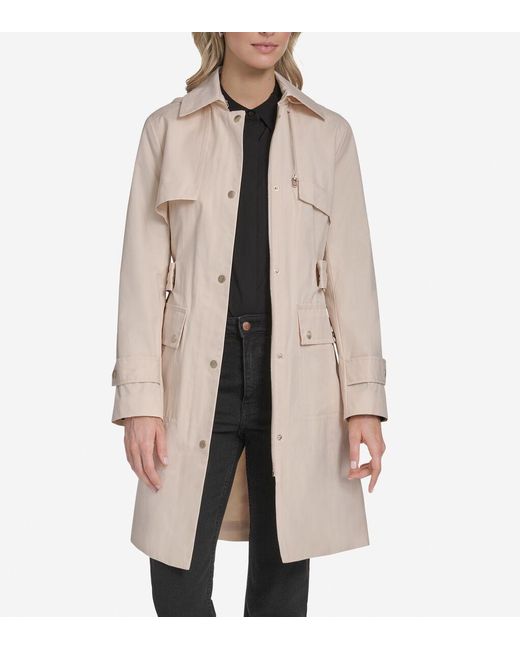 Cole Haan Natural Women's Belted Trench Coat